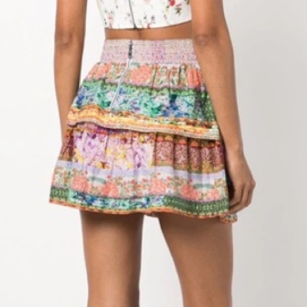 Alice + Olivia Jojo tiered ruffle miniskirt